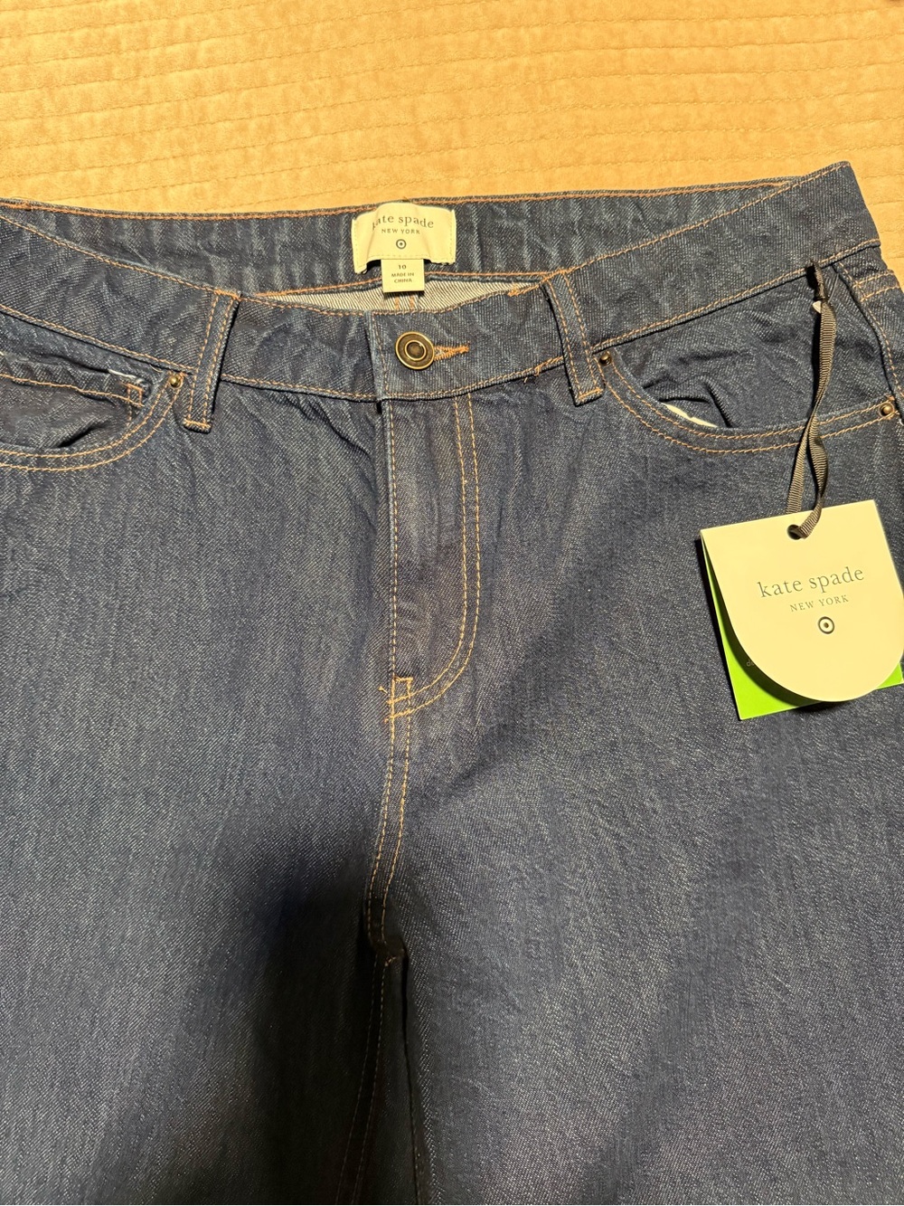 kate spade High-Rise Dark Blue Denim Jeans